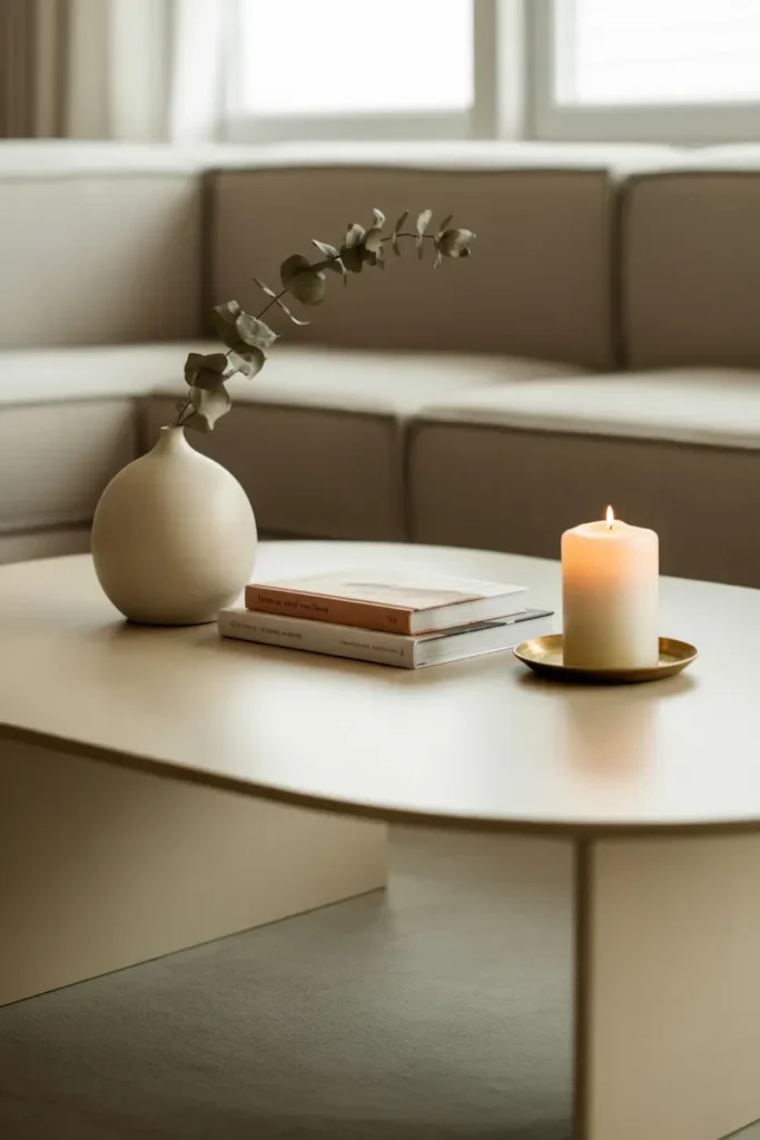 Decluttered Surfaces with Intentional Decor