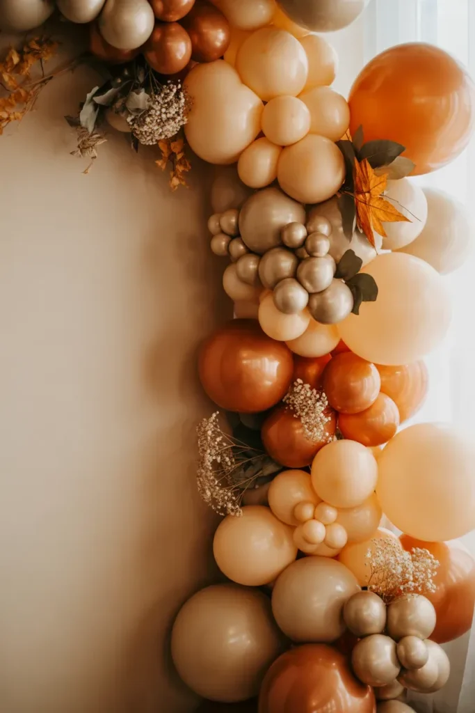 Fall-Inspired Balloon Garland