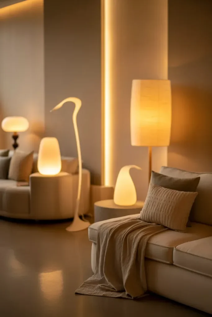 Focus on Soft, Ambient Lighting