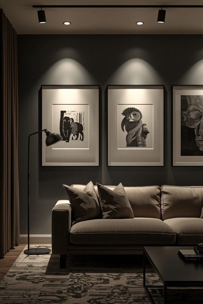 Highlight Artwork with Accent Lighting