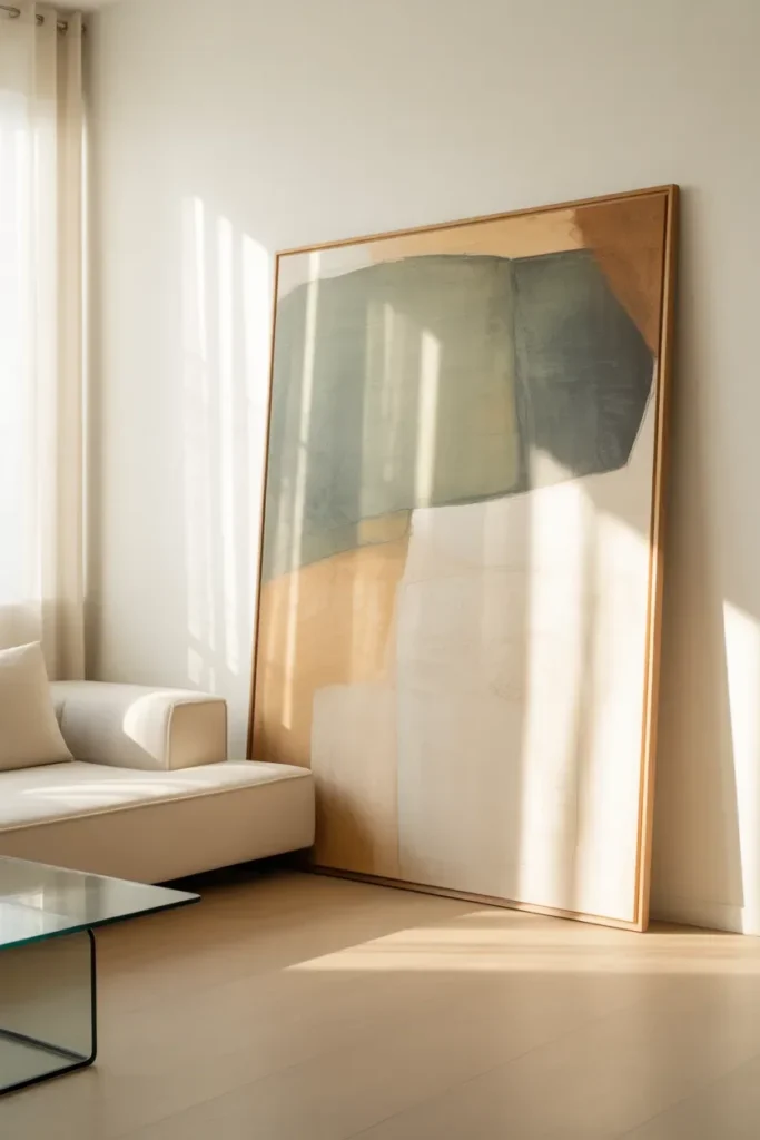 Large-Scale Art Leaning Against Walls