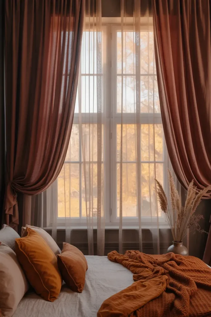 Layered Curtains for a Cozy Look