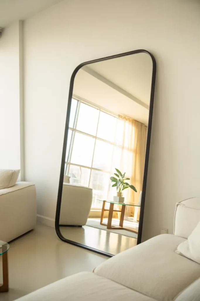 Leaning Large Mirrors Against Walls