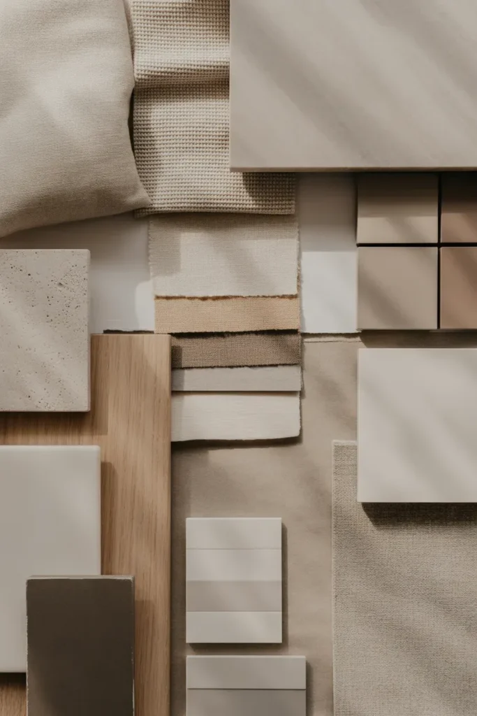 Neutral Mood Board with Subtle Contrast