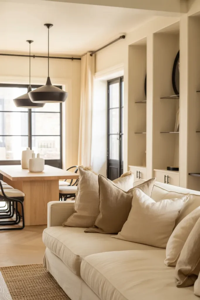 Subtle Contrast with Black Accents