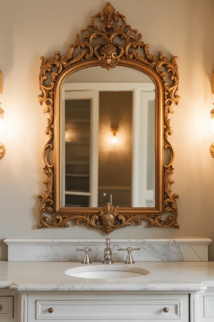 Vintage Gold Frame Mirror for Timeless Luxury