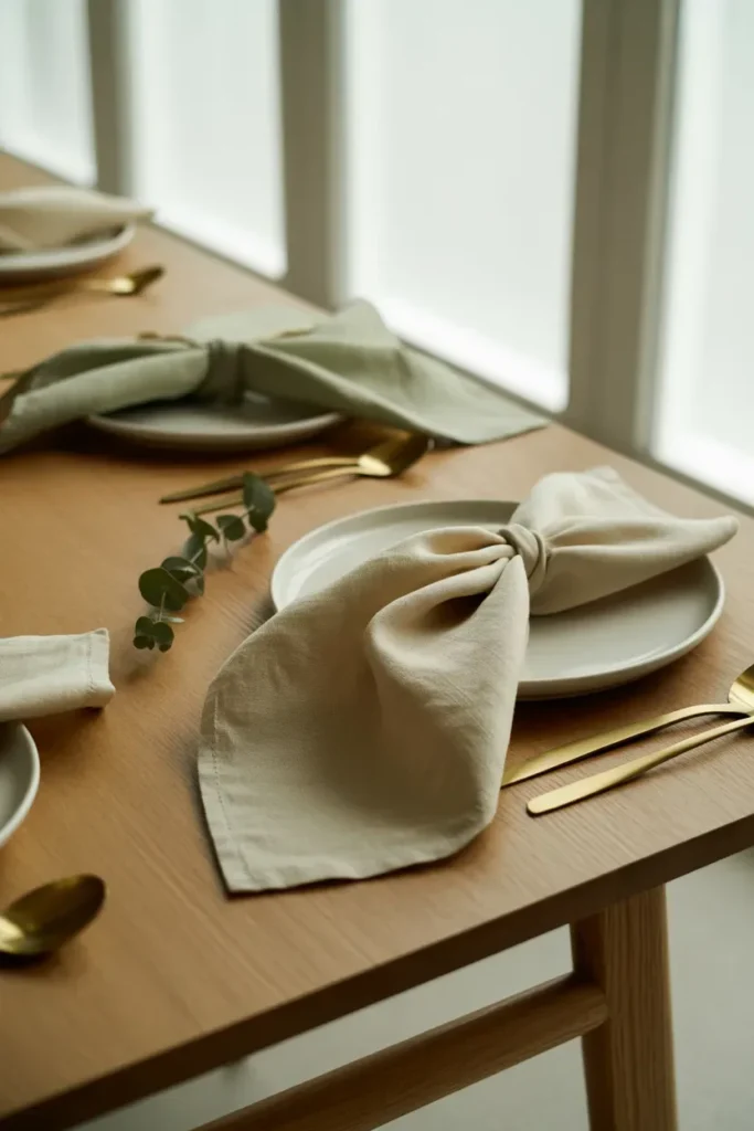 Add Linen Napkins for Detail