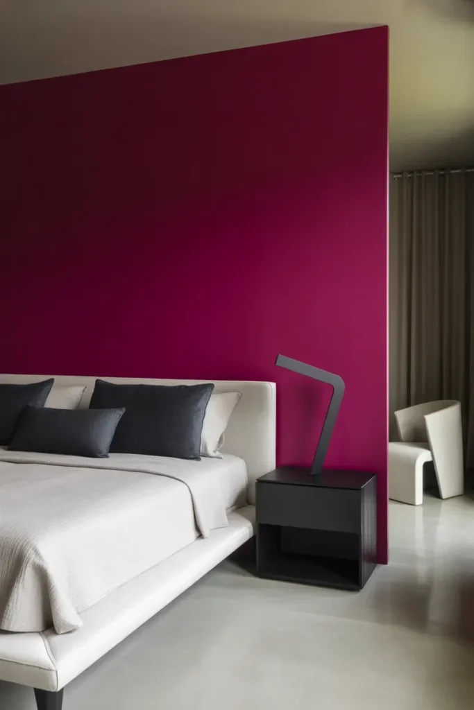 Bold Fuchsia for a Statement Bedroom