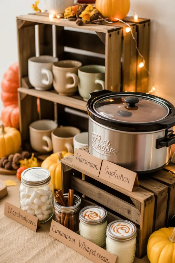 DIY Hot Cocoa or Cider Bar
