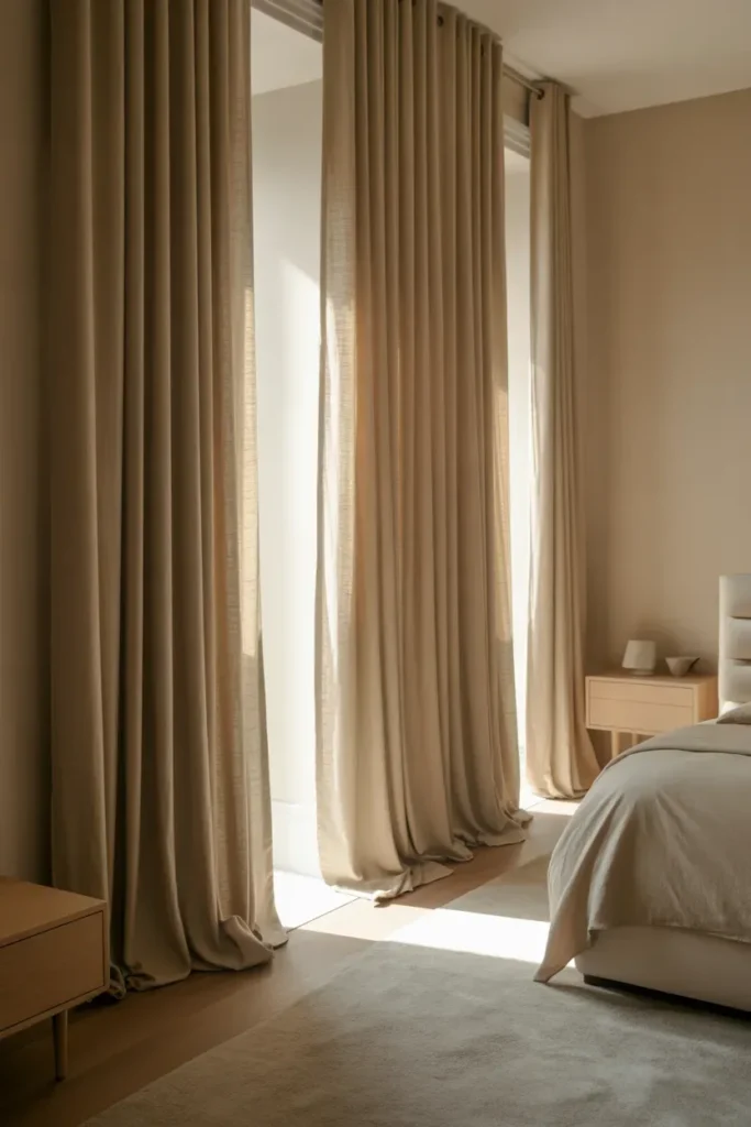 Floor-Length Curtains for Elegance