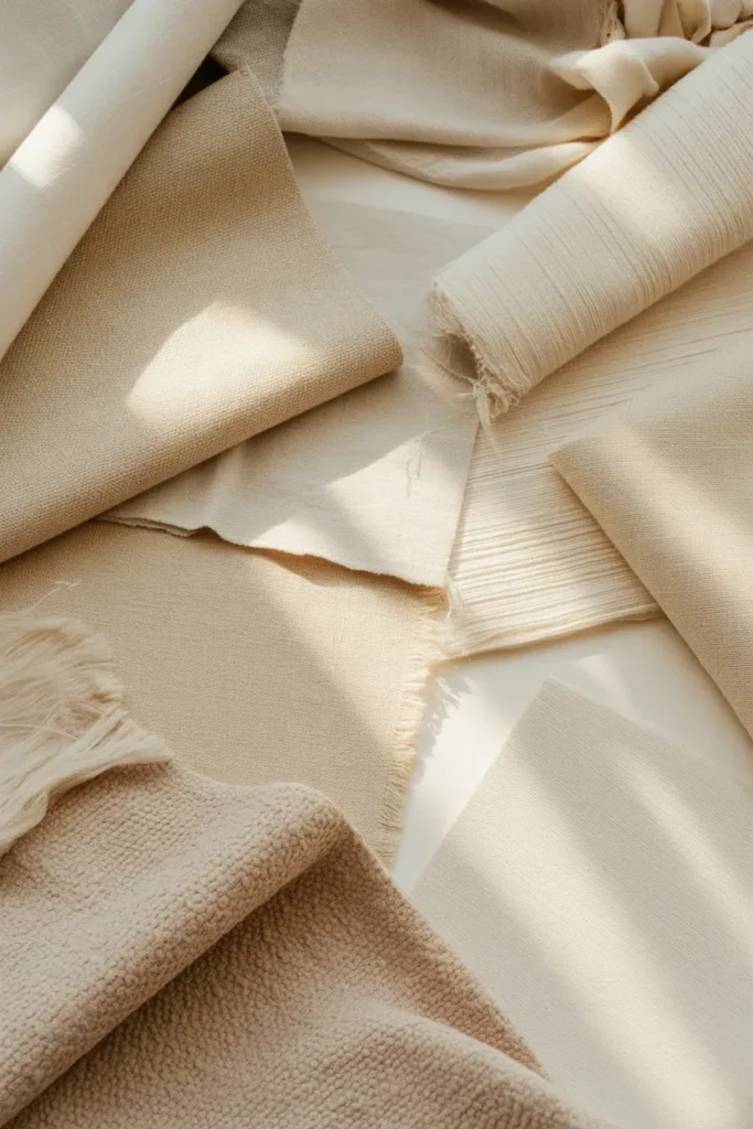 Linen and Fabric-Focused Mood Board