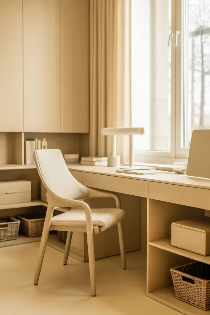 Monochrome Cream Home Office