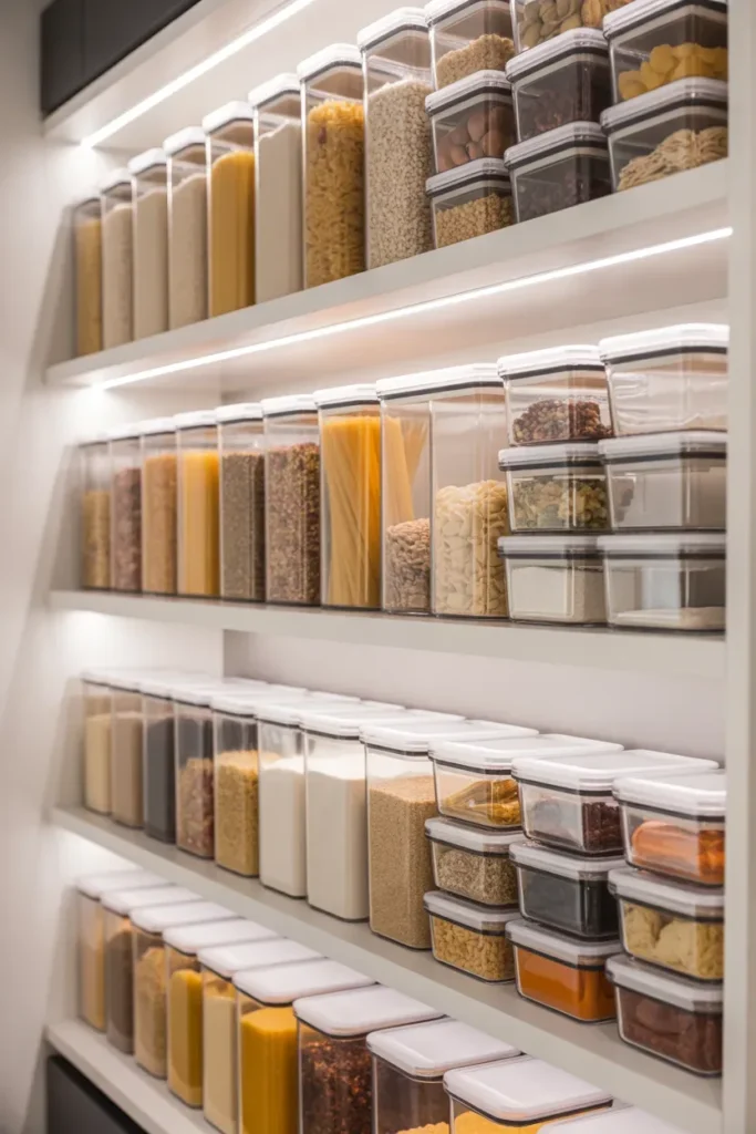 Stackable Containers for Pantry Items