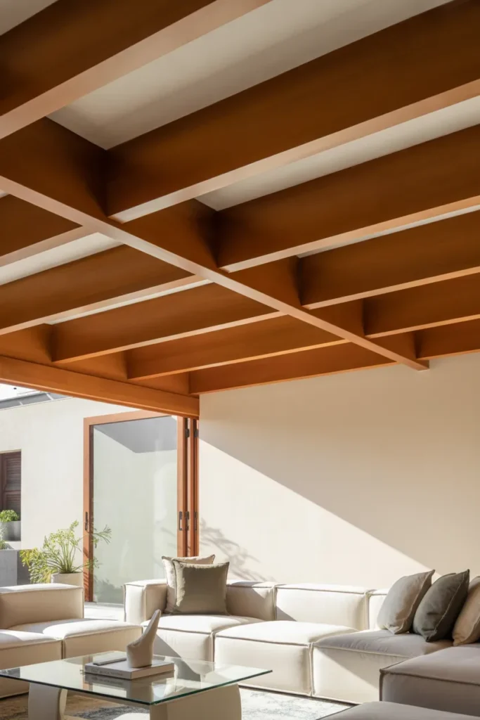 Wood Accent Ceilings for Subtle Luxury