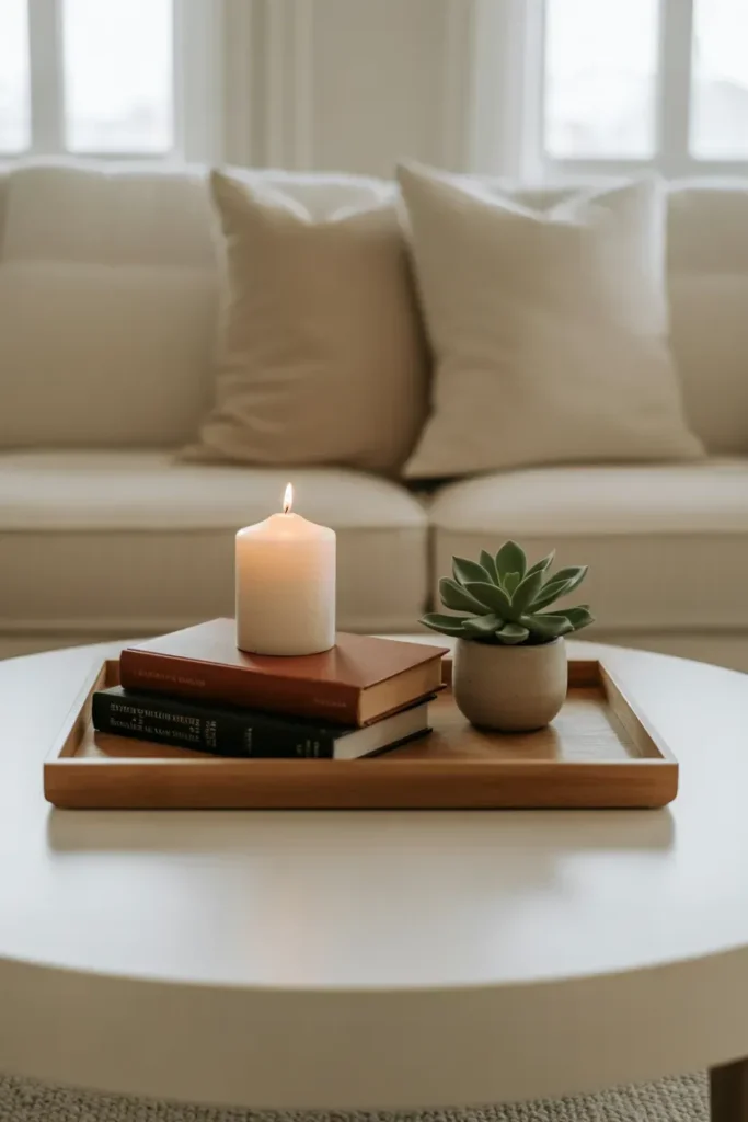 Decluttered Surfaces with Curated Objects