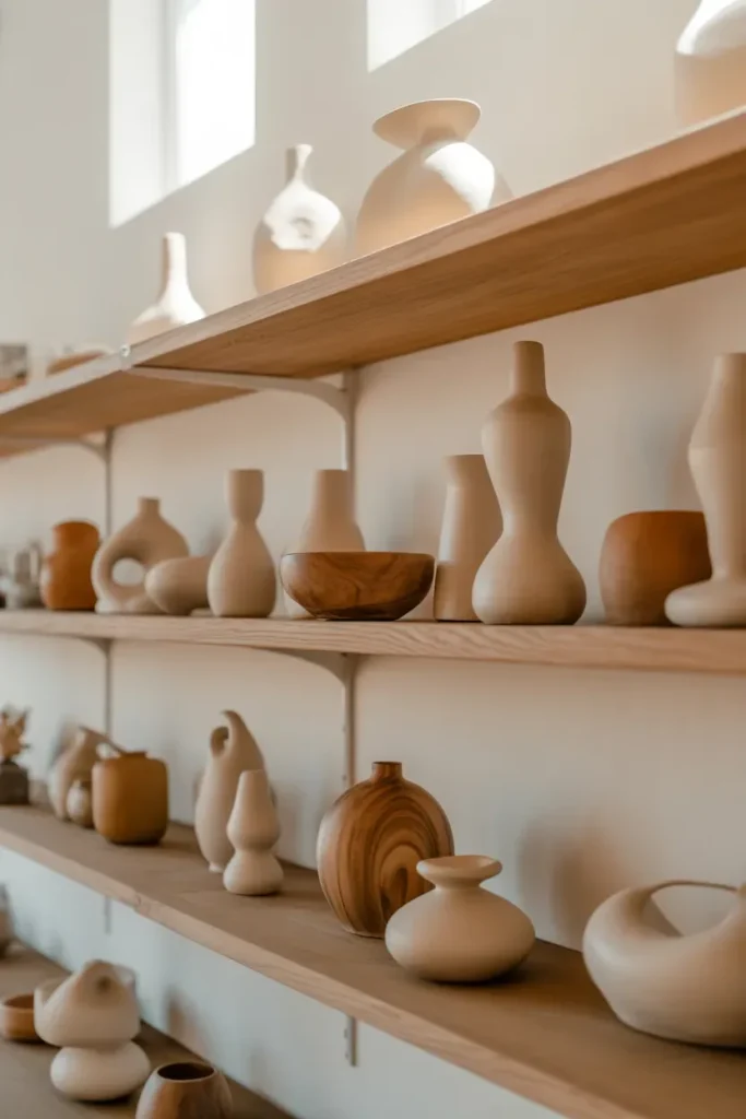 Open Shelving With Natural Decor