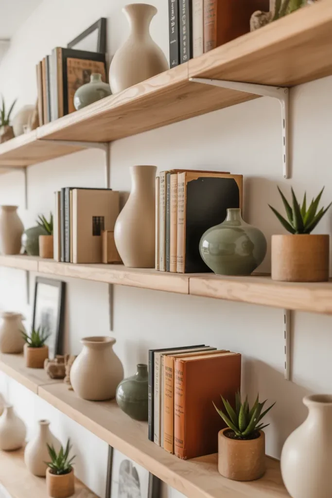 Open Shelving with Curated Decor