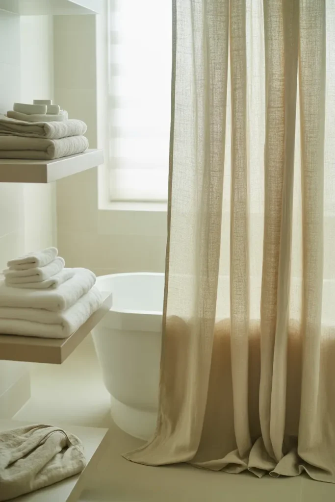 Use Linen in Bathroom Textiles