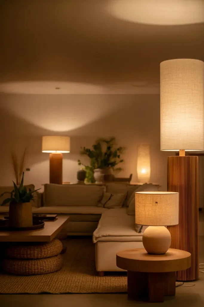 Use Warm, Layered Lighting