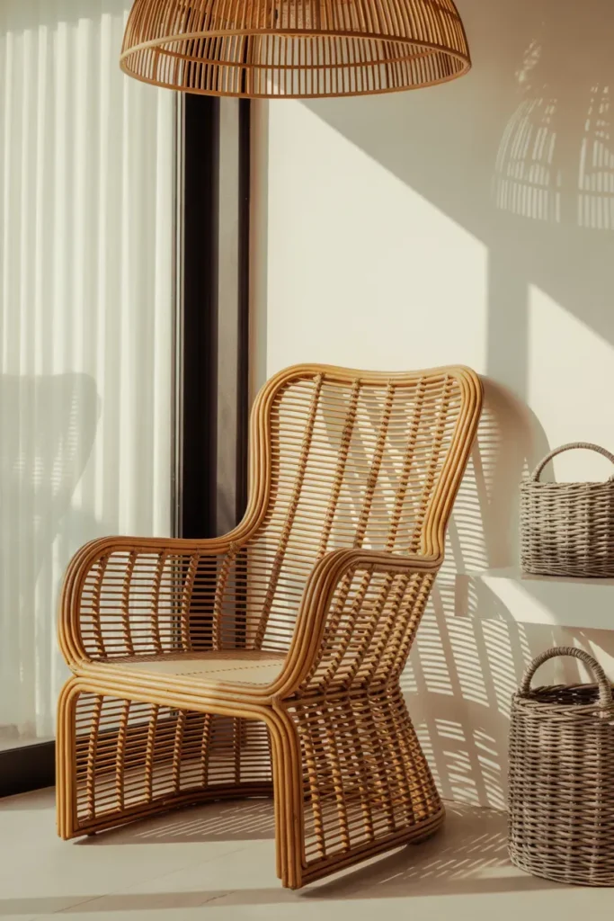 Woven and Rattan Accents