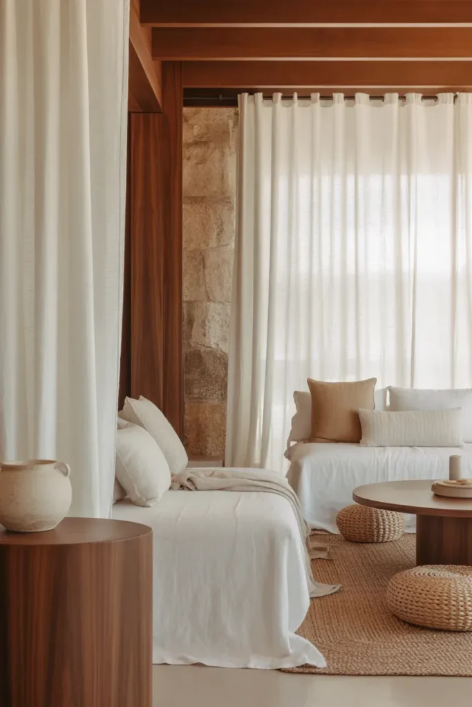 Combine Linen With Natural Materials