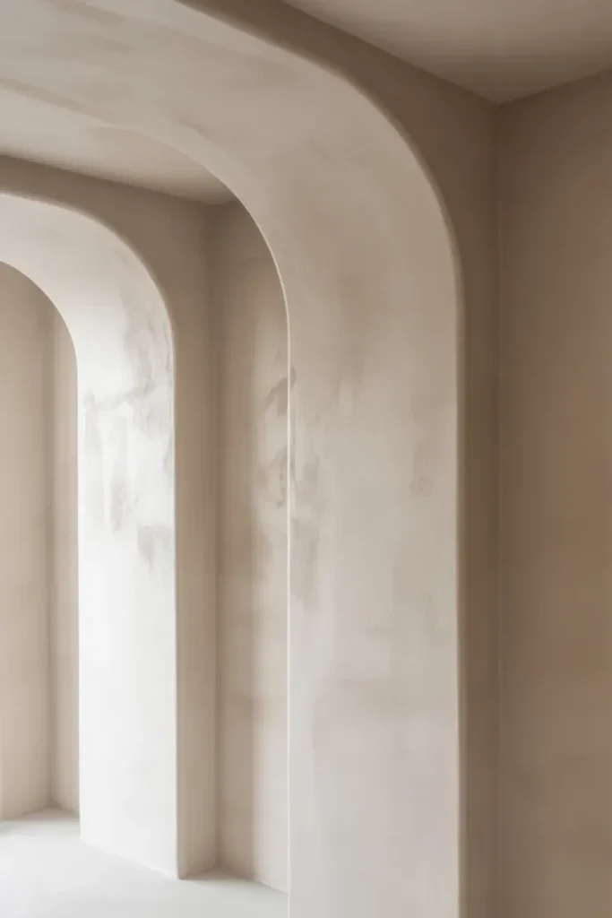 Limewash Walls with Arched Details