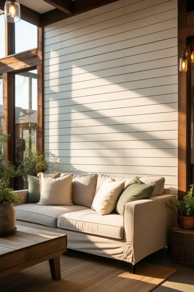 Shiplap Walls for Subtle Texture