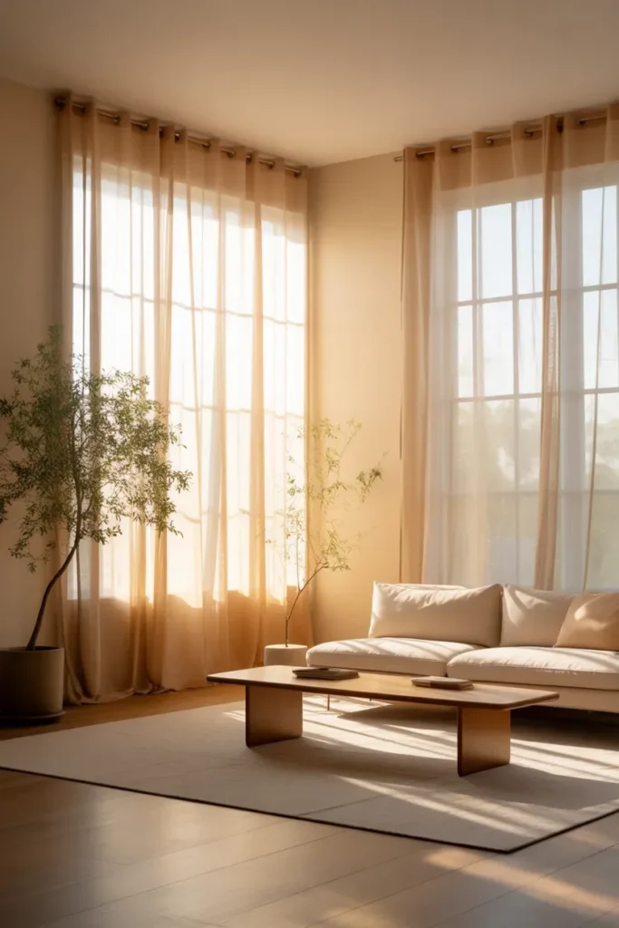 Soft Curtains and Natural Light