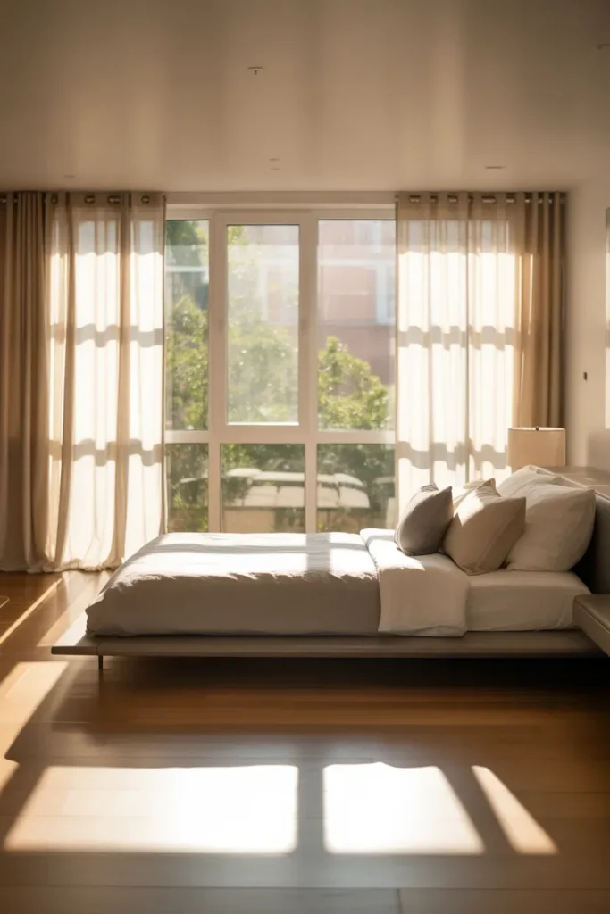 Window-Facing Bed Layout