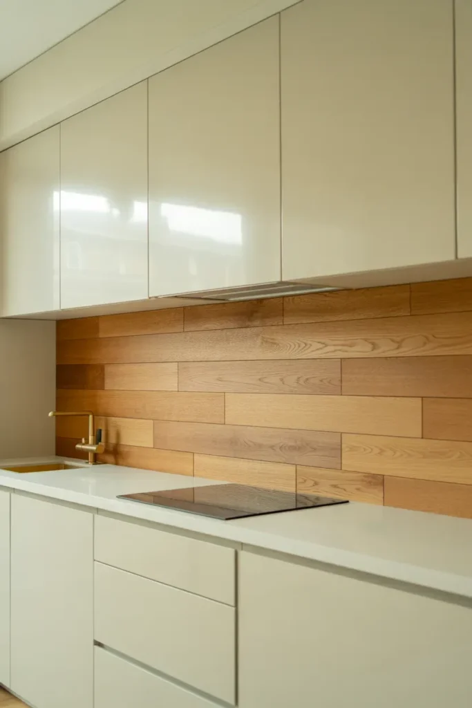 Wooden Backsplash
