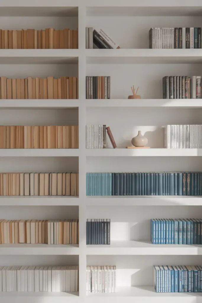 Minimalist Book Organization
