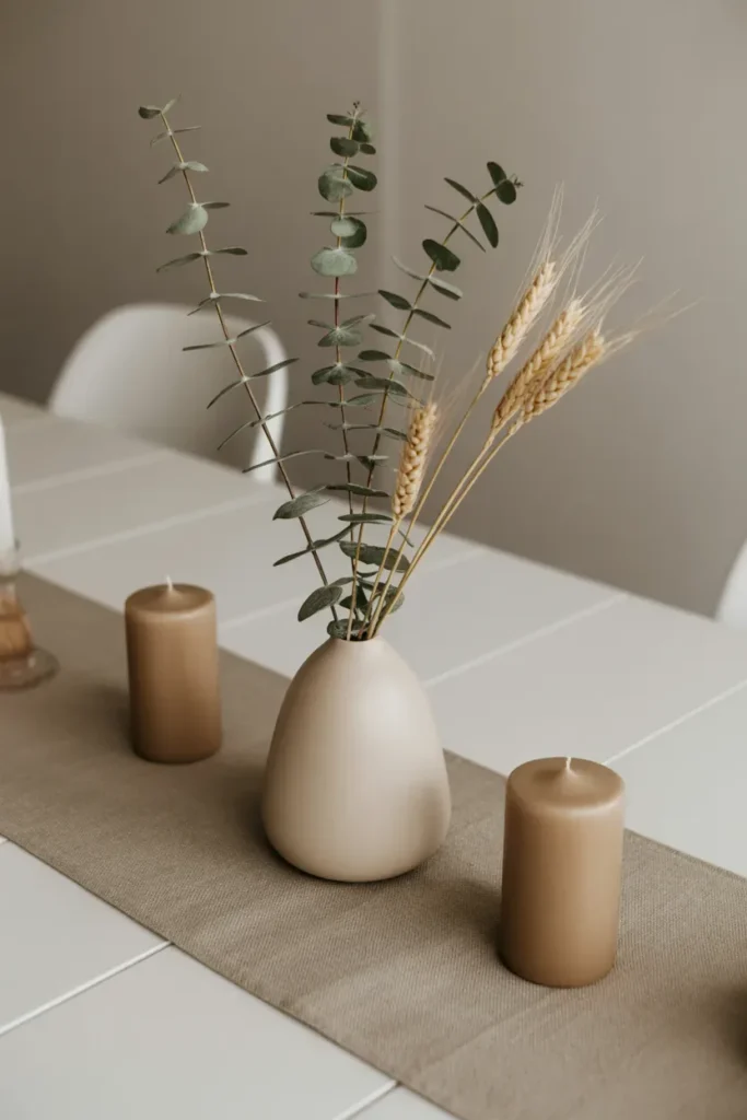Minimalist Centerpiece Styling
