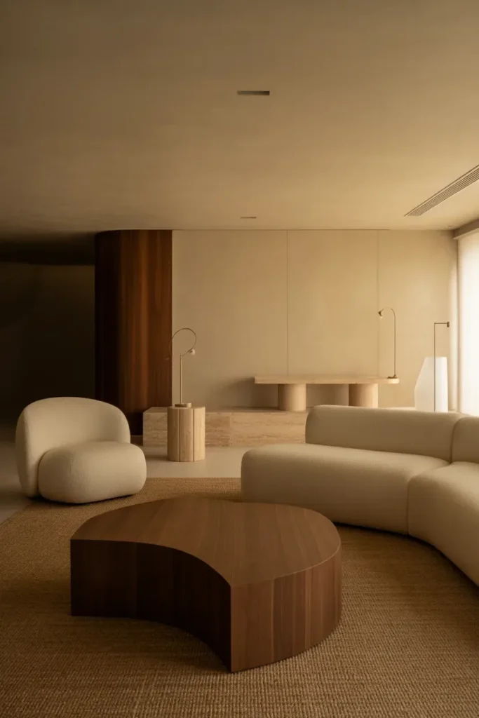 Minimalist Furniture with Organic Shapes