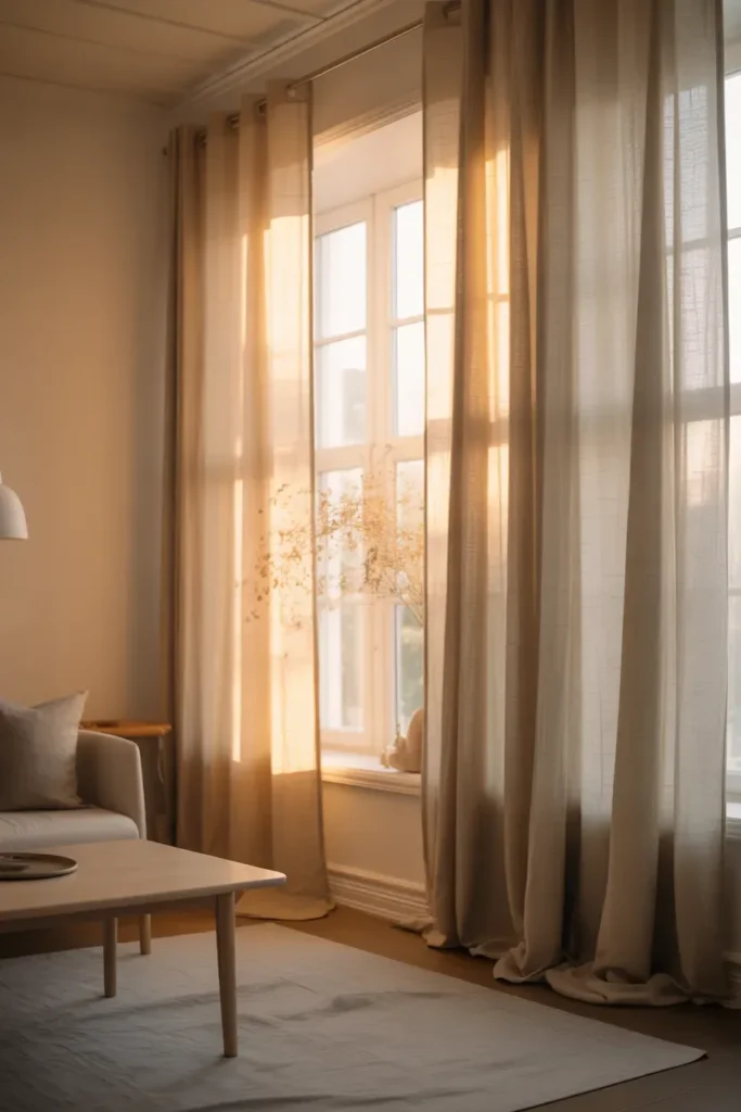 Soft Curtains and Natural Light