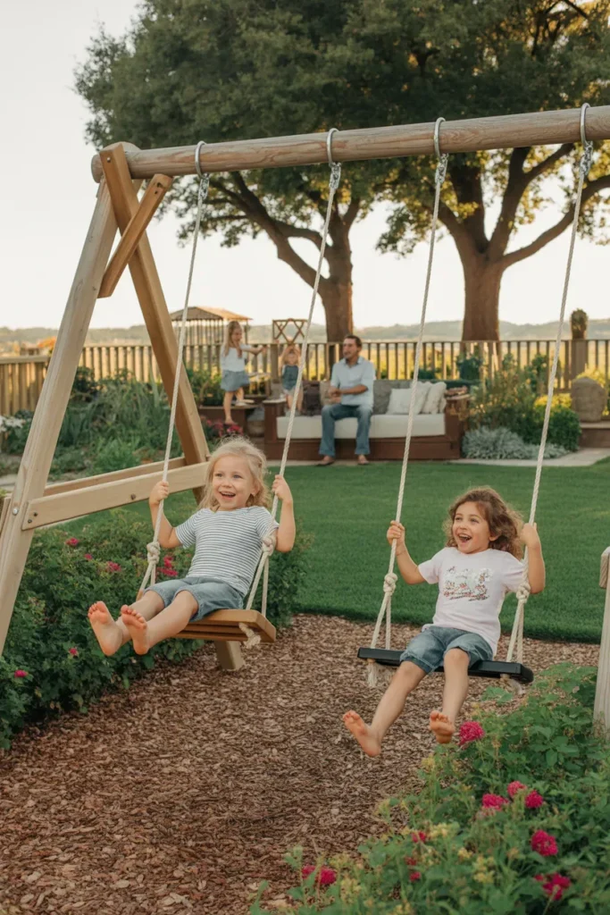 Swing Set or Hammock Area