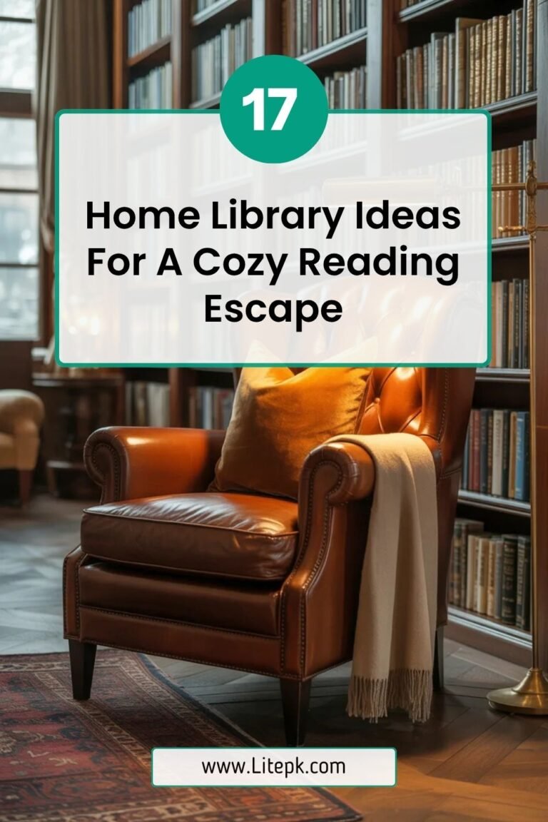 17 Home Library Ideas For A Cozy Reading Escape