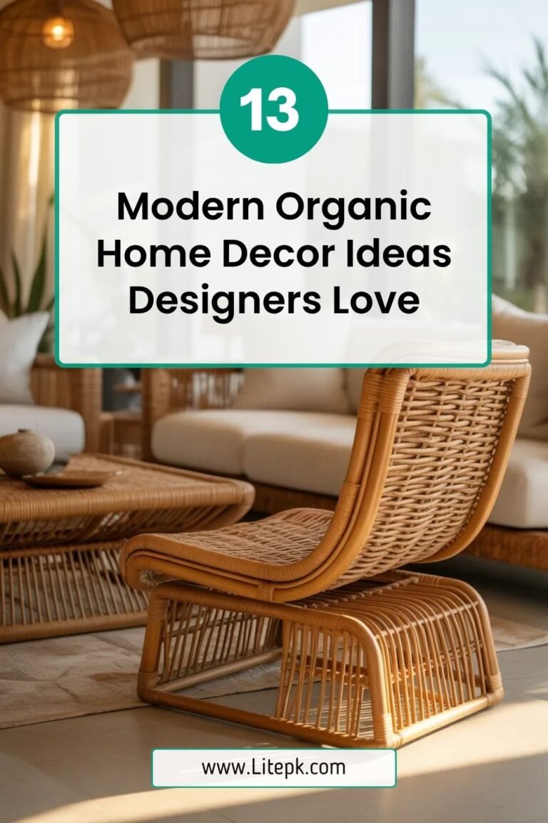 13 Modern Organic Home Decor Ideas Designers Love