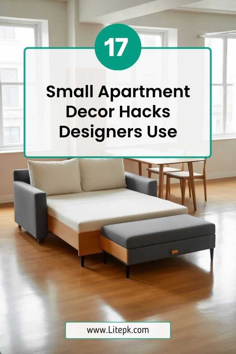 17 Small Apartment Decor Hacks Designers Use