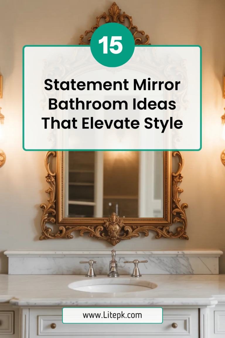 15 Statement Mirror Bathroom Ideas That Elevate Style
