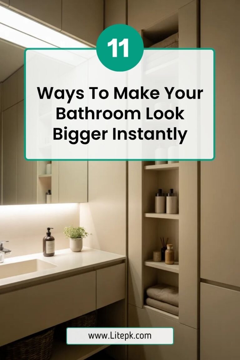 11 Ways To Make Your Bathroom Look Bigger Instantly
