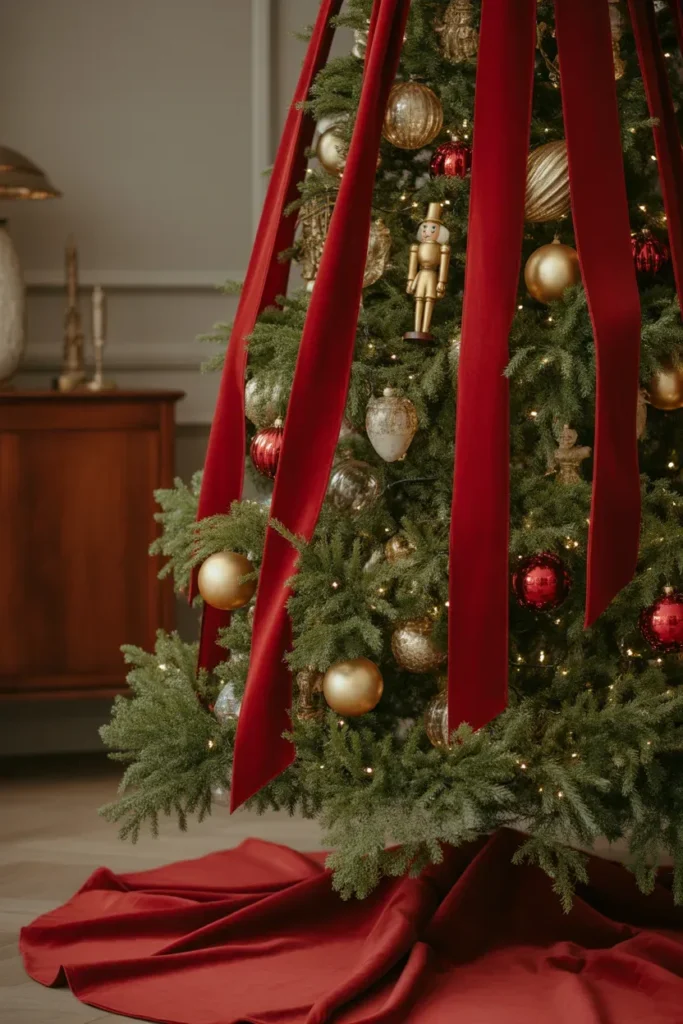 Classic Red Velvet Elegance Tree