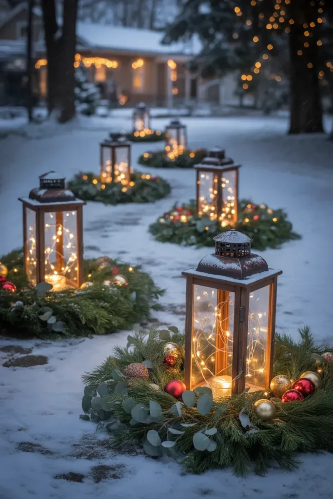 DIY Lighted Pathway with Lanterns