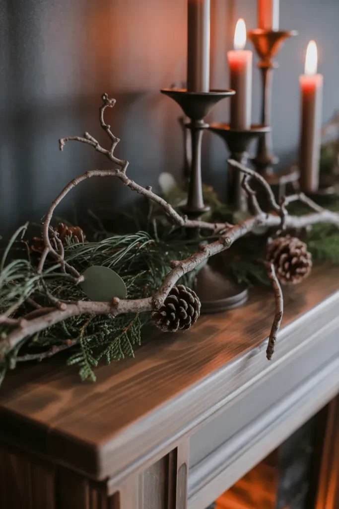 Natural Elements with Dark Tones
