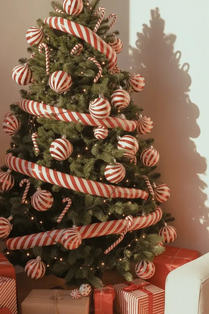 Red and White Candy Cane Theme