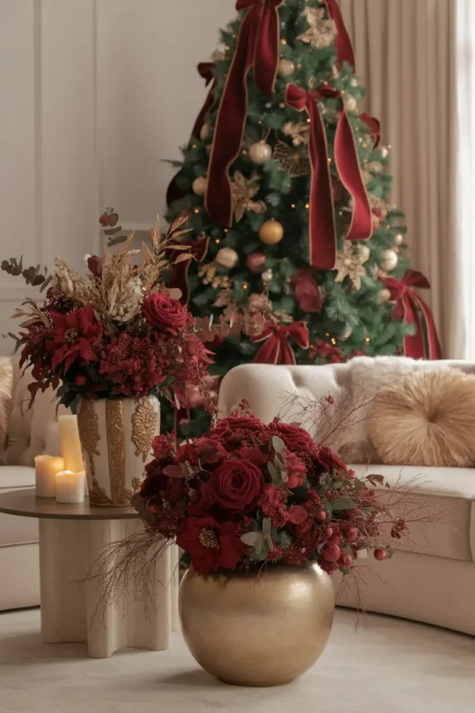 Burgundy Floral Elegant Theme