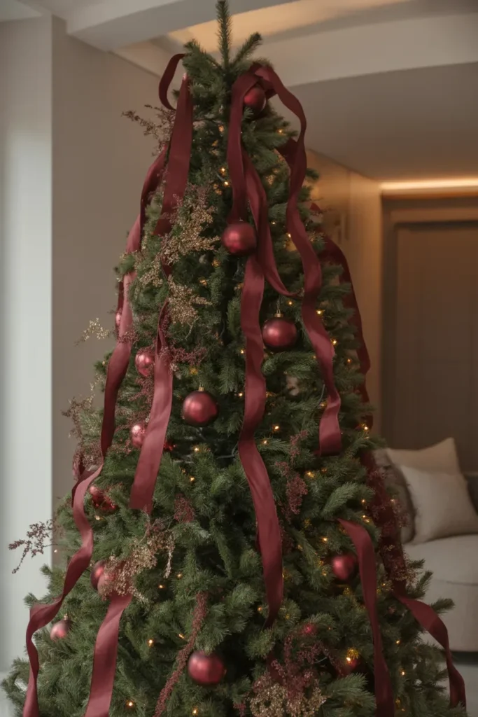 Burgundy Statement Tree Theme