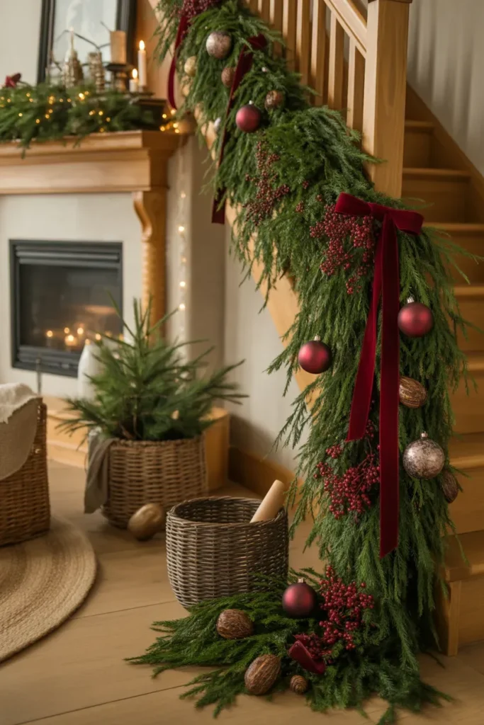 Burgundy and Evergreen Natural Theme