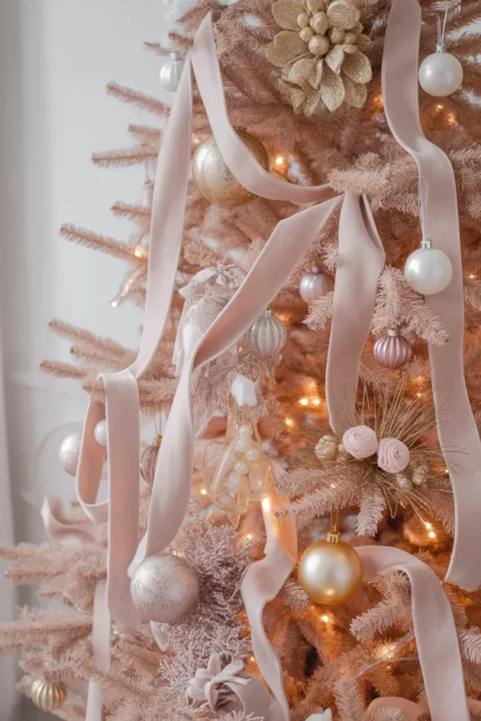 Blush Pink Velvet Romantic Tree