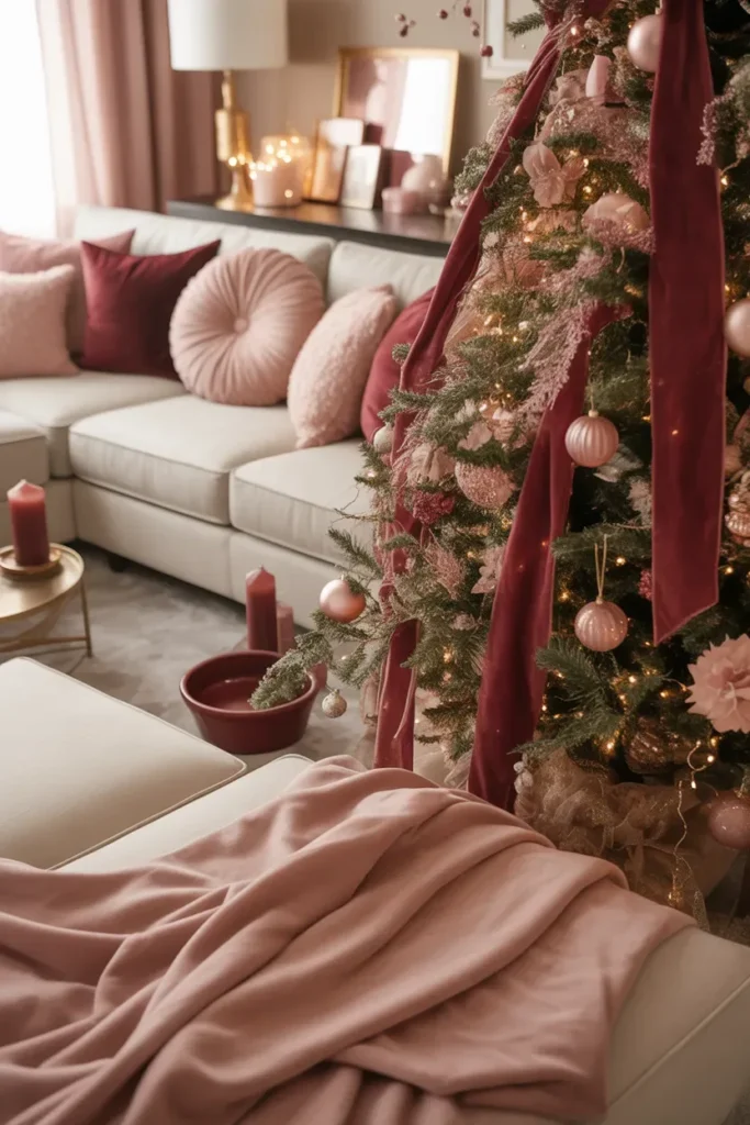Burgundy and Blush Soft Romantic Theme
