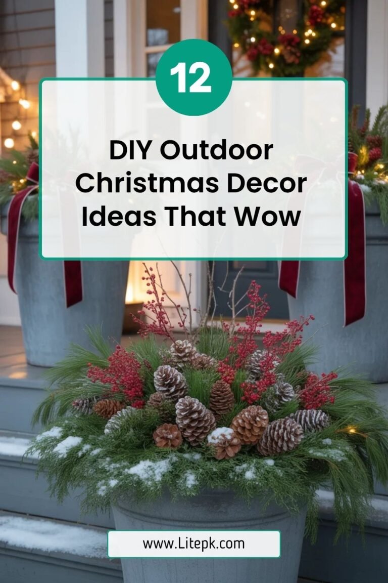 12 DIY Outdoor Christmas Decor Ideas That Wow